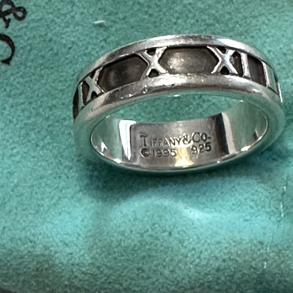Tiffany & Co. Silver Roman Numeral Ring